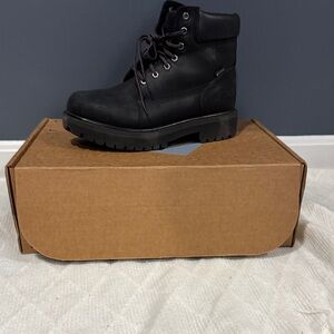 Timberland PRO Black Leather Work Boots